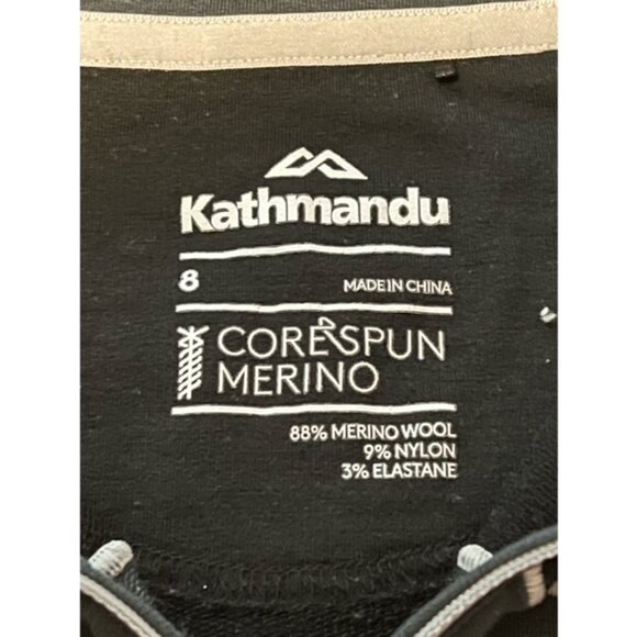 Kathmandu Women's Merino Corespun 1/4 Zip Long Sleeve Pullover Size 8 EUC - Picture 4 of 5